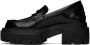 MSGM Black Leather Platform Loafers - Thumbnail 3