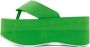 MSGM Green Rubber Platform Sandals - Thumbnail 3