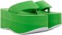 MSGM Green Rubber Platform Sandals - Thumbnail 4