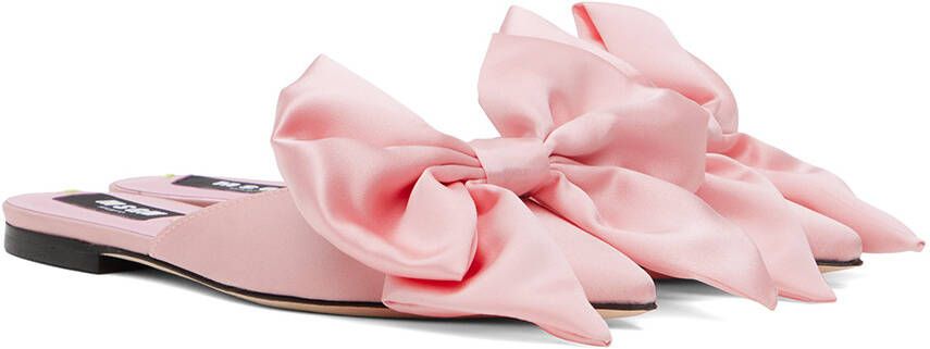 MSGM Pink Bow Sandals