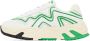 MSGM White & Green Vortex Sneakers - Thumbnail 3