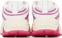 MSGM White & Pink Vortex Sneakers - Thumbnail 2