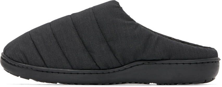 NANGA Black Subu Edition Quilted Slippers