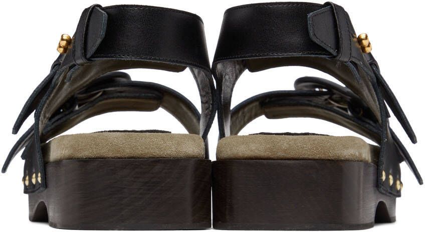 Nanushka Black Mahalia Sandals