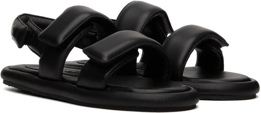 Nanushka Black Tarrus Flat Sandals