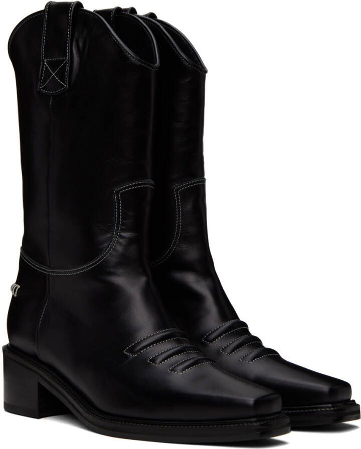 NEUTE Black Marfa Western Boots