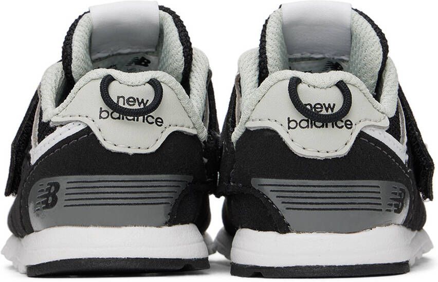 New Balance Baby Black 574 NEW-B Hook & Loop Sneakers