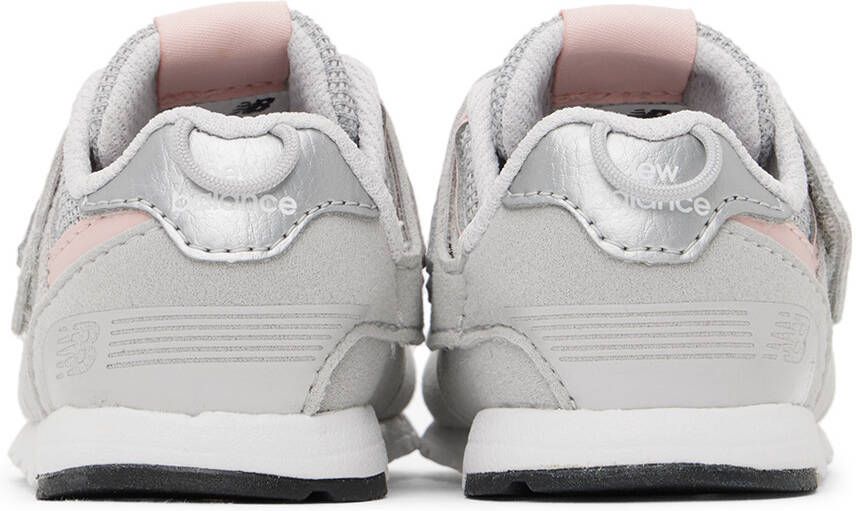 New Balance Baby Gray 574 NEW-B Hook & Loop Sneakers