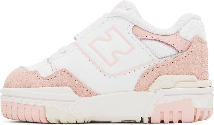 New Balance Baby Pink & White 550 Sneakers