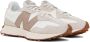 New Balance White & Taupe 327 Sneakers - Thumbnail 4