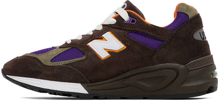 New Balance Brown Made in USA 990v2 Sneakers