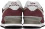 New Balance Burgundy 574 Core Sneakers - Thumbnail 2