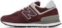 New Balance Burgundy 574 Core Sneakers - Thumbnail 3
