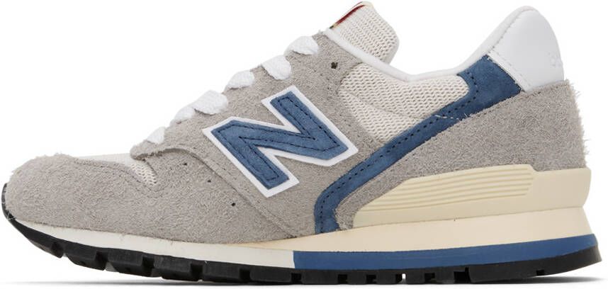 New Balance Gray & Blue Made In USA 996 Sneakers