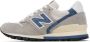 New Balance Gray & Blue Made In USA 996 Sneakers - Thumbnail 3