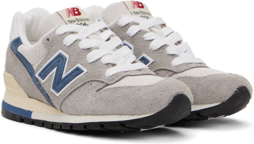 New Balance Gray & Blue Made In USA 996 Sneakers