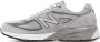 New Balance Gray Made in USA 990v4 Core Sneakers - Thumbnail 3