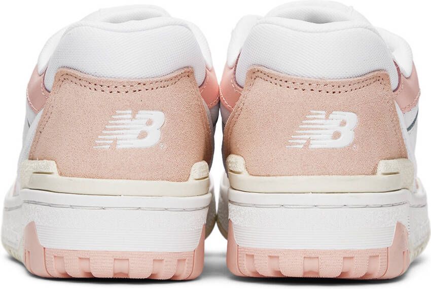 New Balance Kids Pink & White 550 Sneakers