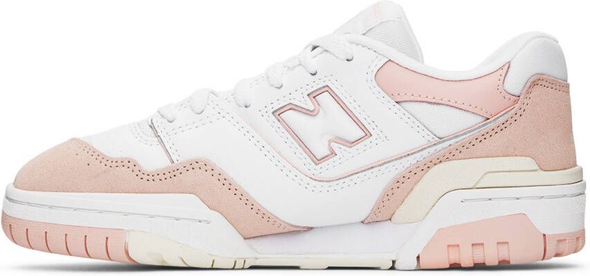 New Balance Kids Pink & White 550 Sneakers