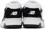 New Balance Kids White & Black 550 Sneakers - Thumbnail 2