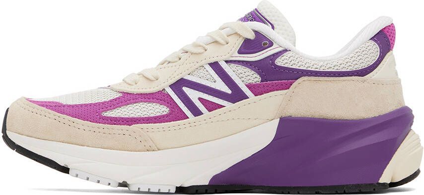 New Balance Off-White & Purple Made in USA 990v6 Sneakers