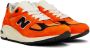 New Balance Orange Made in USA 990v2 Sneakers - Thumbnail 4