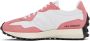 New Balance Pink & White 327 Sneakers - Thumbnail 8