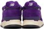 New Balance Purple Made in USA 998 Sneakers - Thumbnail 2