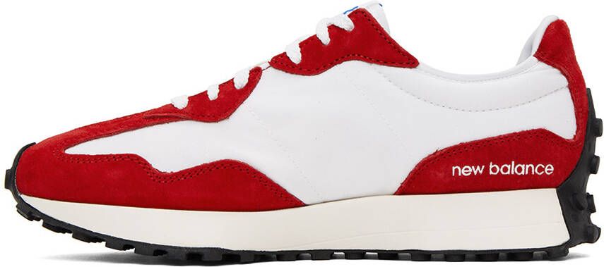 New Balance Red & White 327 Sneakers