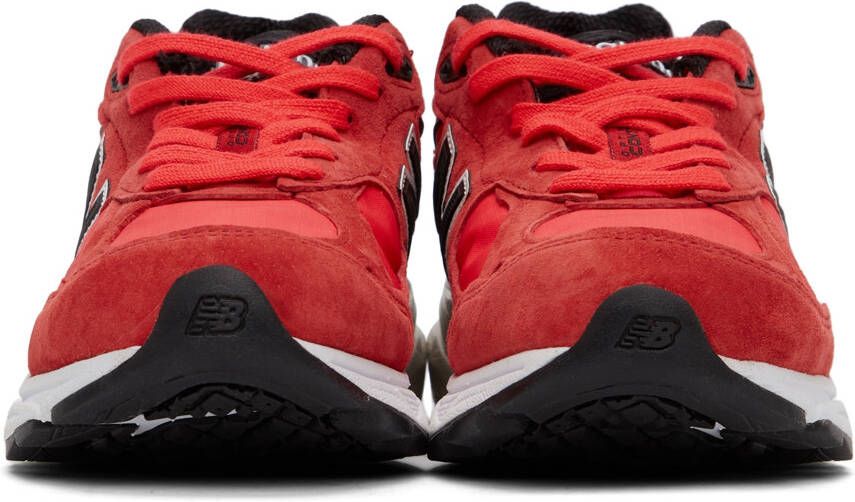 New Balance Red Made In US 990v3 Low Sneakers