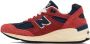 New Balance Red Made In USA 990v2 Sneakers - Thumbnail 3