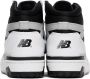 New Balance White & Black 650 Sneakers - Thumbnail 2