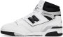 New Balance White & Black 650 Sneakers - Thumbnail 3
