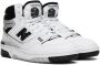 New Balance White & Black 650 Sneakers - Thumbnail 4