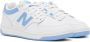 New Balance White & Blue 480 Sneakers - Thumbnail 4