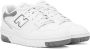 New Balance White & Gray 550 Sneakers - Thumbnail 4