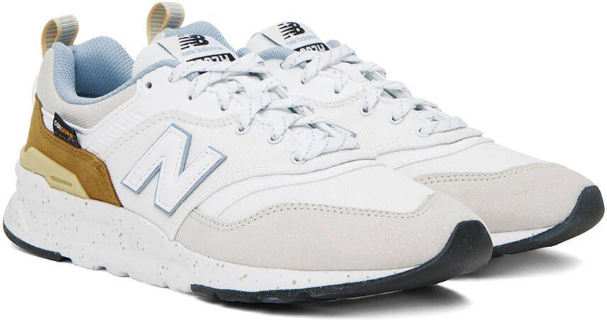 New Balance White & Gray 997H Sneakers