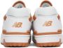 New Balance White & Tan 550 Sneakers - Thumbnail 6