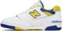 New Balance White & Yellow 550 Sneakers - Thumbnail 3