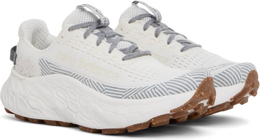 New Balance White Trail More v3 Sneakers