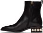 Nicholas Kirkwood Black Casati Pearl Ankle Boots - Thumbnail 3