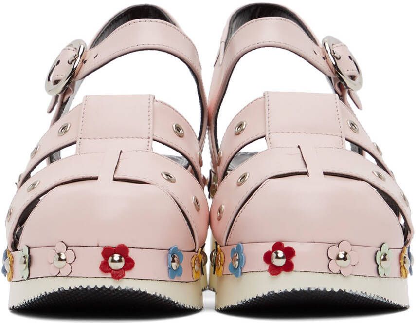 Nicole Saldaña SSENSE Exclusive Pink Flower Cici Sandals