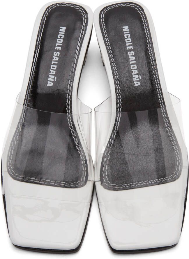 Nicole Saldaña SSENSE Exclusive Transparent Sarah Heeled Sandals