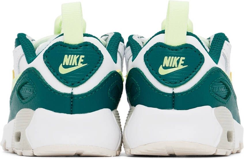 Nike Baby Green & White Air Max 90 Toggle Sneakers