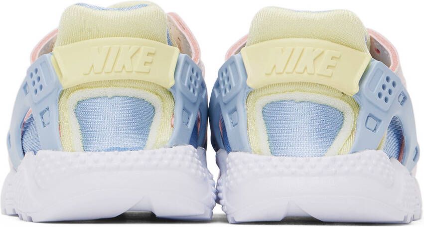 Nike Baby Pink & Blue Huarache Run Sneakers
