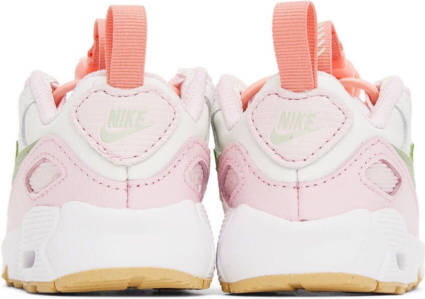 Nike Baby Pink & White Air Max 90 Toggle Sneakers
