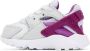 Nike Baby Silver & Purple Huarache Run Sneakers - Thumbnail 3