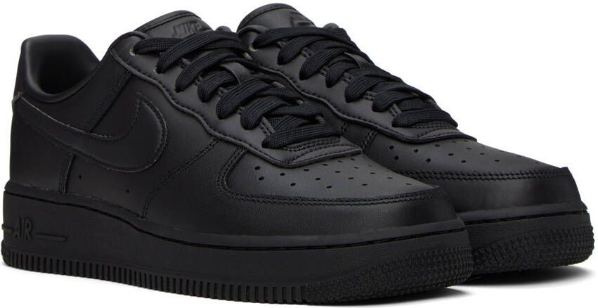 Nike Black Air Force 1 '07 Fresh Sneakers