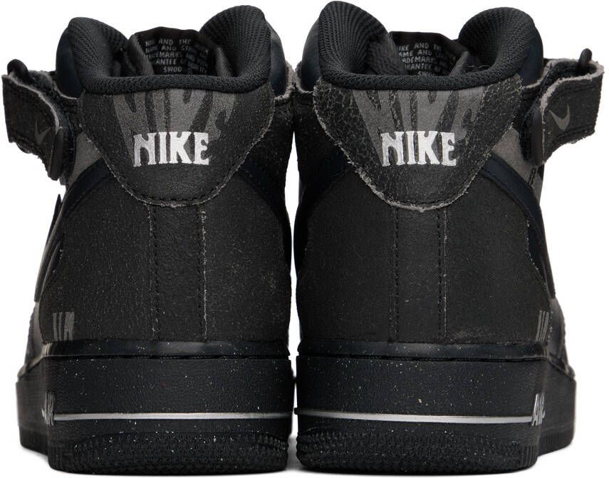 Nike Black Air Force 1 Mid '07 Sneakers