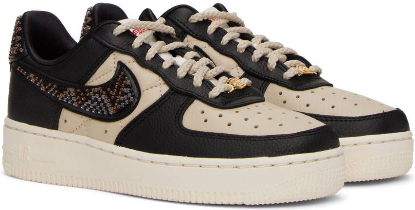 Nike Black & Beige Premium Goods Edition Air Force 1 'The Sophia' Sneakers